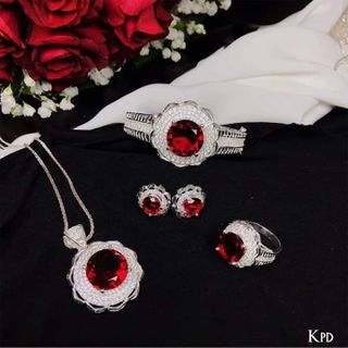 bộ trang sức bạc