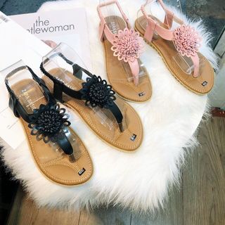 giày sandal kẹp hoa