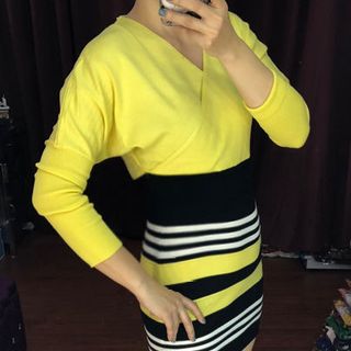 Đầm body thun dệt kim