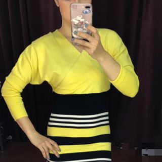 Đầm body thun dệt kim