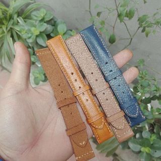 dây đồng hồ thủ công da bò