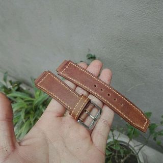 dây đồng hồ thủ công da bò