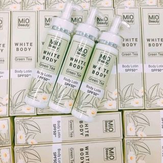 Kem Dưỡng Trắng Da Body Lotion MIO BEAUTY White Body Green Tea 200ml - Hàng Thái Lan
