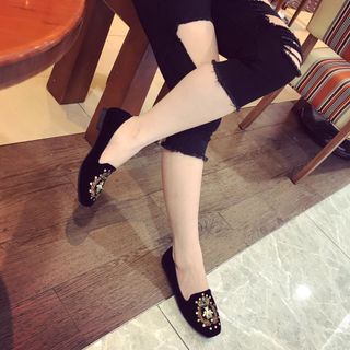 giày bup bê in hình ong họa tiết