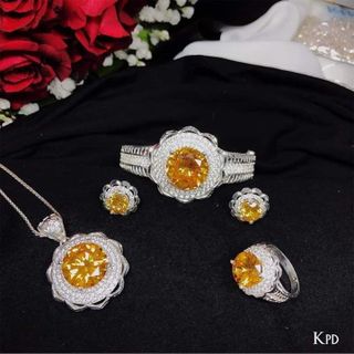 bộ trang sức bạc