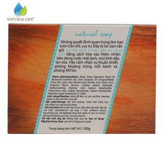 XÀ PHÒNG NAM ANSw TINH DẦU GỖ HỒNG