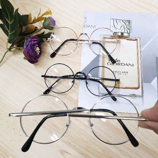kính gọng sắt tròn 502