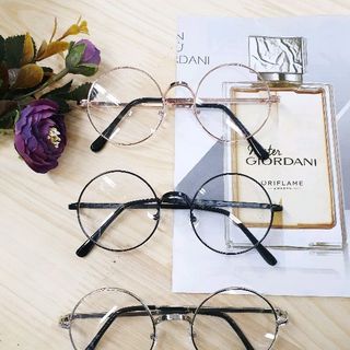 kính gọng sắt tròn 502