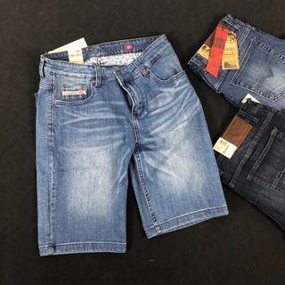Quần short jean nam co giãn