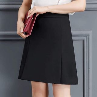 Chân váy công sở chữ A xếp 2 li thời trang
