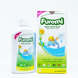 Nước tắm thảo dược dành cho trẻ em Furomi x 100ml ngăn ngừa rôm sảy