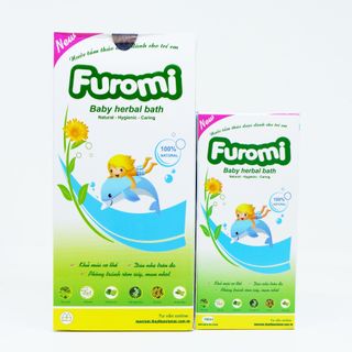 Nước tắm thảo dược dành cho trẻ em Furomi x 100ml ngăn ngừa rôm sảy