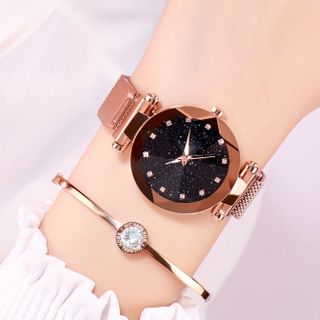 Đồng hồ nữ dây nâm châm