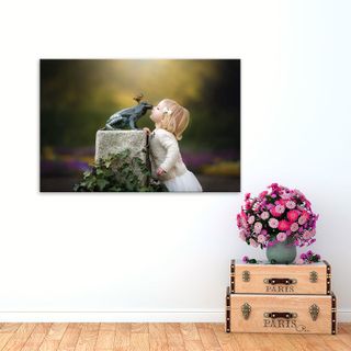 Tranh em bé - Tranh trẻ em - tranh canvas ép gỗ MDF