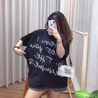 áo thun form rông in chữ đơn giản