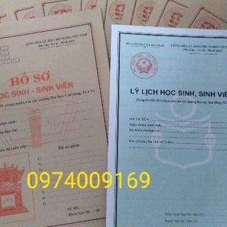 Combo 100 bộ hồ sơ học sinh sinh viên