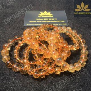 Vòng Thạch Anh Vàng Citrine