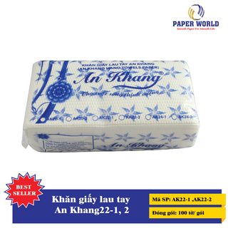 Khăn giấy lau tay An Khang 22cm - 1 lớp