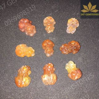 Tỳ Hưu Thạch Anh Tóc Đỏ