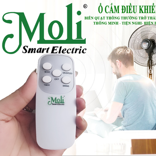 Ổ CẮM QUẠT ĐIỀU KHIỂN TẮT MỞ 3 CHỨC NĂNG BẰNG REMOTE