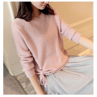 Áo len nữ thắt nơ