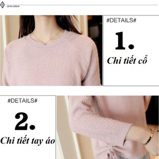 Áo len nữ thắt nơ