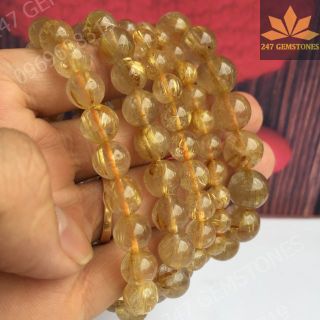 Vòng Thạch Anh Tóc Vàng Vip