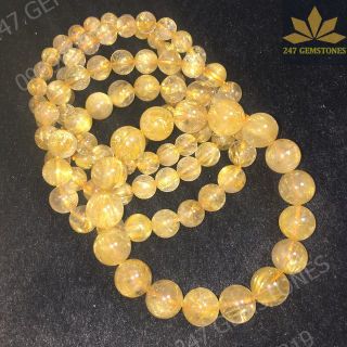Vòng Thạch Anh Tóc Vàng Vip