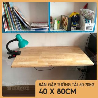 Bàn gập thông minh-Gỗ cao su sáng màu 40x80cm tải 50-70kg giá sỉ