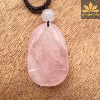 Phật Bản Mệnh đá thạch anh hồng