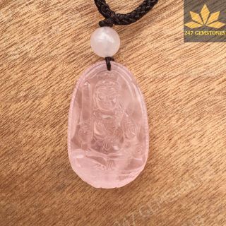 Phật Bản Mệnh đá thạch anh hồng