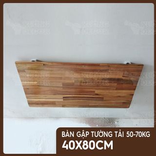 Bàn gập treo tường - Bàn gỗ keo 40x80cm tải 50-70kg giá sỉ