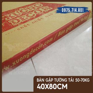 Bàn gập treo tường - Bàn gỗ keo 40x80cm tải 50-70kg