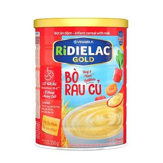 Bột ăn dặm RIDIELAC GOLD Bò rau củ - Hộp thiếc 350g giá sỉ