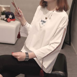 Áo kiểu nữ from rộng điểm nhấn bên tay áo vô cùng cá tính 103