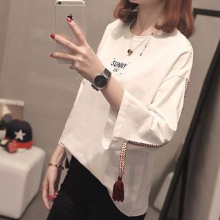 Áo kiểu nữ from rộng điểm nhấn bên tay áo vô cùng cá tính 103