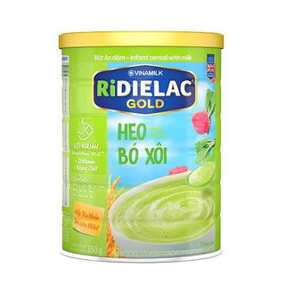 Bột ăn dặm RIDIELAC GOLD Heo bó xôi - Hộp thiếc 350g giá sỉ