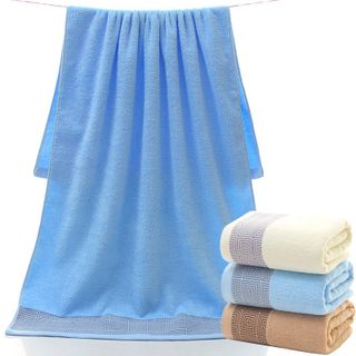Khăn lớn 70x140 dày siêu thấm chất liệu cotton mềm mại 370g 113