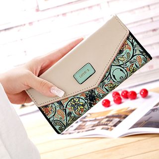 Ví cầm tay nữ nhiều ngăn hoa văn tinh tế độc đáo dễ dàng phối đồ 800