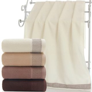 Khăn lớn 70x140 dày siêu thấm chất liệu cotton mềm mại 370g 114