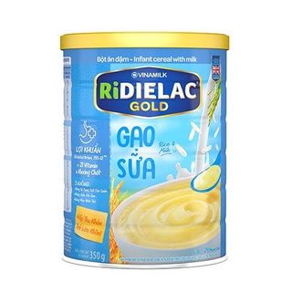 Bột ăn dặm RIDIELAC GOLD Gạo sữa - Hộp thiếc 350g giá sỉ