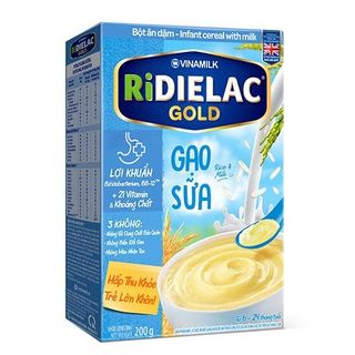 Bột ăn dặm RIDIELAC GOLD Gạo sữa - Hộp giấy 200g giá sỉ