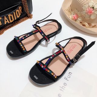 giày sandal bệt đính đá