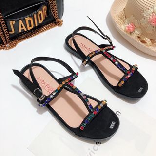 giày sandal bệt đính đá