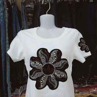 áo cotton đính đá