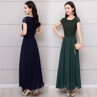 ĐẦM XOÈ VINTAGE PHỐI REN - DT812