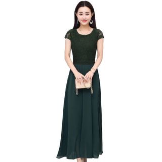 ĐẦM XOÈ VINTAGE PHỐI REN - DT812