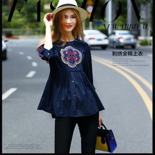 HÀNG NHÂP- ÁO SƠ MI THÊU TAY LỞ MS12441-T220