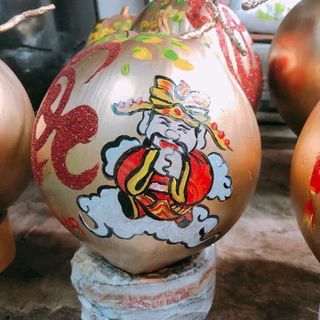 DỪA ĐIÊU KHẮC CHƯNG TẾT