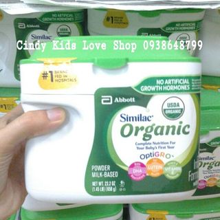 Sữa Similac Organic 658g 0-12 tháng dành cho bé táo bón